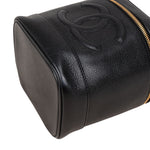 Chanel Caviar Leather Vanity Case Handbag - vintageandkickz
