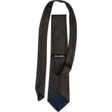 Chanel CC Emblem Check Monogram Silk Tie Krawatte