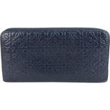 Loewe Leather Monogram Anagram Zip Around Wallet