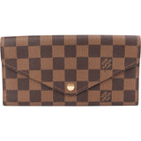Louis Vuitton Monogram Damier Ebene Canvas NM Sarah Wallet