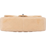 Chanel Quilted Lambskin Palladium Jumbo Single Flap Crossbody Bag
