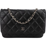 Chanel Quilted Lambskin Wallet on Chain Crossbody Bag