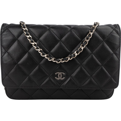 Chanel Quilted Lambskin Wallet on Chain Crossbody Bag