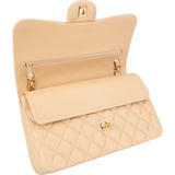 Chanel Quilted Lambskin Jumbo Double Flap Crossbody Bag