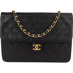 [🔄️B23 / F15] Chanel Quilted Lambskin Medium Double Flap Shoulder Bag - vintageandkickz