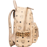 MCM Monogram Visetos Stark Side Studs Small Backpack