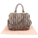 Miu Miu Gathered Leather Coffer Bag Handbag