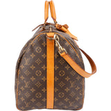Louis Vuitton Monogram Canvas Keepall 55 Bandoulière Travel Bag