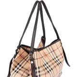 Burberry Haymarket Nova Check Hobo Shoulder Bag