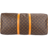 Louis Vuitton Monogram Canvas Keepall 55 Bandoulière Travel Bag