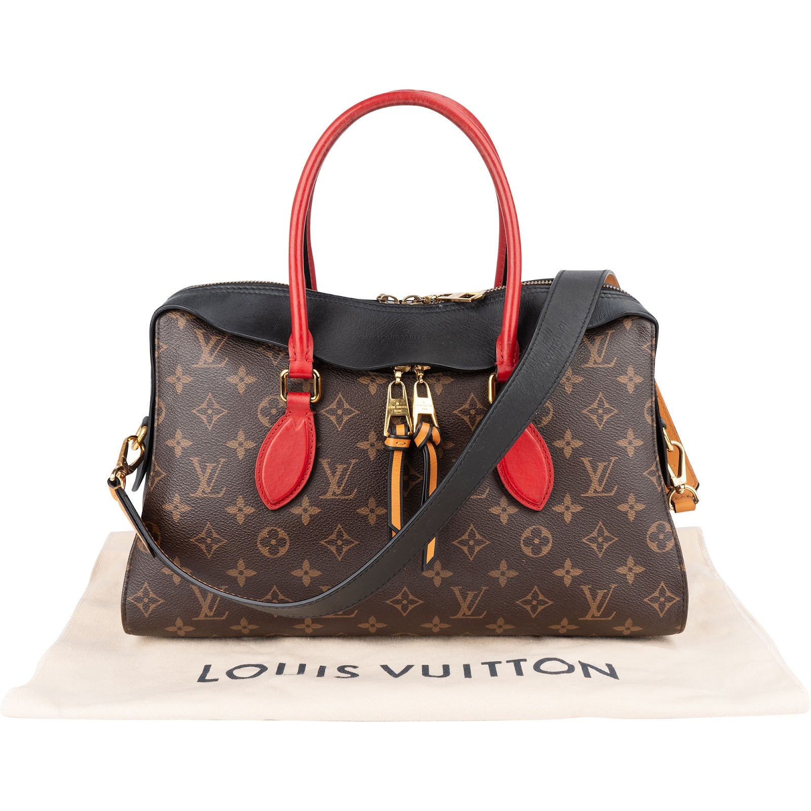 [🔄️B08 / F35] Louis Vuitton Monogram Canvas Flower Tote Handbag - vintageandkickz