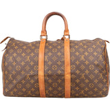 Louis Vuitton Monogram Canvas Keepall 45 Travel Bag
