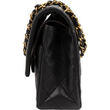 Chanel Quilted Lambskin Medium 24K Gold Double Flap Shoulder Bag