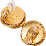 Chanel Rope Twist Large Pearl Clip-On Earrings