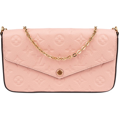 Louis Vuitton Leather Monogram Empreinte Félicie Pochette Crossbody Bag