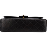 Chanel Quilted Lambskin 24K Gold Medium Double Flap Shoulder Bag