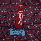 Hermès Chain Link Print Silk Tie Krawatte