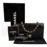 Chanel Quilted Lambskin 24K Gold Single Flap Shoulder Bag