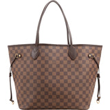 Louis Vuitton Monogram Damier Ebene Neverfull MM Shoulder Bag