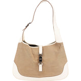 Gucci Canvas and Leather Jackie Shoulder Bag