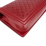 Chanel Quilted Lambskin Boy New Medium Single Flap Crossbody Bag