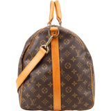 Louis Vuitton Monogram Canvas Keepall 55 Bandoulière Travel Bag