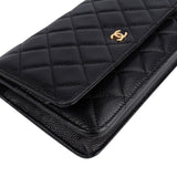 Chanel Quilted Caviar Leather Wallet On Chain Crossbody Bag
