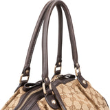 Gucci Monogram GG Canvas Sukey Satchel Shoulder Bag
