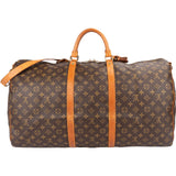Louis Vuitton Monogram Canvas Keepall 60 Bandoulière Travel Bag