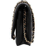 Chanel Quilted Chevron Lambskin Wallet on Chain Crossbody Bag