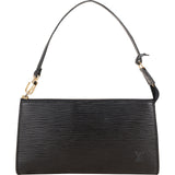 Louis Vuitton Noir Epi Leather Pochette Accessoires Handbag