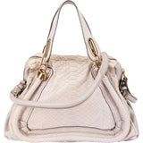 Chloé Python Leather Paraty Shoulder Handbag