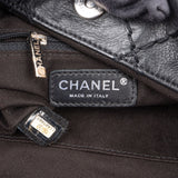 Chanel Quilted Calfskin Expandable Zip Around Drawstring Tote Shoulder Bag