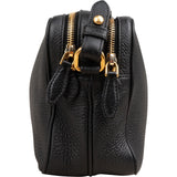 Prada Black Vitello Daino Leather Camera Crossbody Bag 1BH079