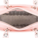 [🔄️B09 / F25] Christian Dior Pink Patent Leather Large Lady Dior Handbag - vintageandkickz