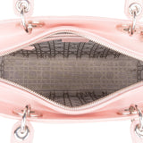 [🔄️B09 / F25] Christian Dior Pink Patent Leather Large Lady Dior Handbag - vintageandkickz