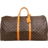 Louis Vuitton Monogram Canvas Keepall 60 Bandoulière Travel Bag