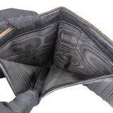 Prada Lizard Leather Triangle Bifold Wallet