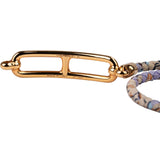 Hermès Tressè Multicolor Cotton Roulis Double Tour Bracelet