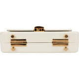 Gucci White Plexiglass Sylvie 1969 Mini Top Handle Handbag