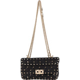 Valentino Quilted Leather Rockstud Spike Crossbody Handbag