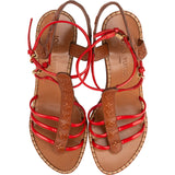 Louis Vuitton Patent Leather Monogram Idylle Wedge Sandals (37)