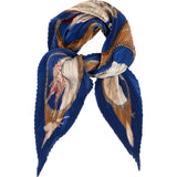 Hermès Chiens Au Rapport Plisse Silk Tuch Scarf