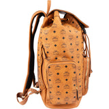 MCM Monogram Visetos Canvas Drawstring Clip Large Travel Backpack