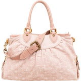 Louis Vuitton Denim Monogram Cabby MM Handbag