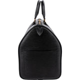 Louis Vuitton Noir Epi Leather Keepall 45 Travel Bag