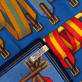 Hermès Les Sangles Silk 45 Scarf Tuch