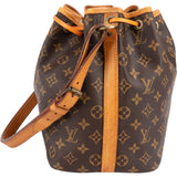 Louis Vuitton Monogram Canvas Sac Noé Petit Shoulder Bag