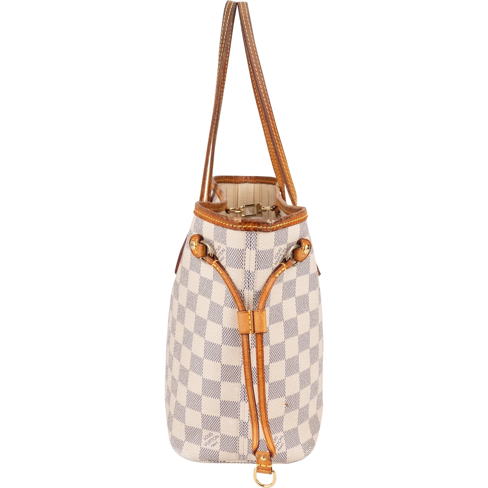 Louis Vuitton Monogram Damier Azur Canvas Neverfull PM Handbag - vintageandkickz
