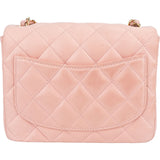 Chanel Quilted Lambskin 24K Gold Single Flap Crossbody Bag